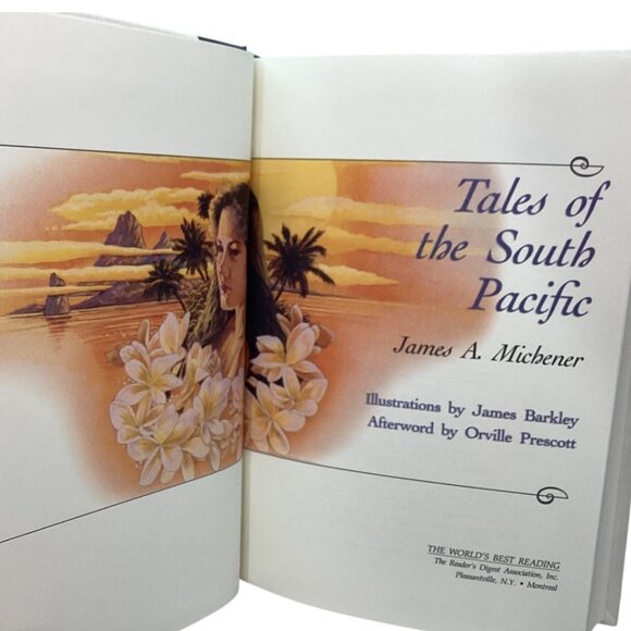 Tales Of The South Pacific By James A. Michener Readers Digest Hardcover Book - Picture 2 of 6